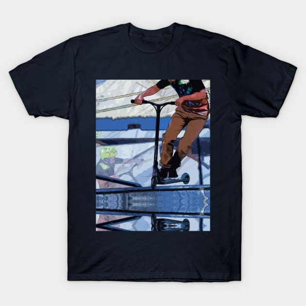 Ready To Fly - Stunt Scooter Rider T-Shirt by Highseller